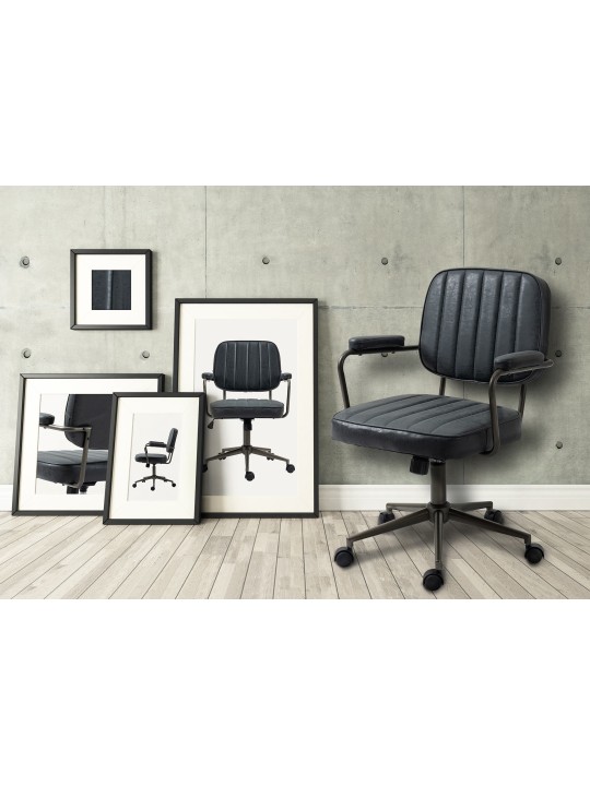 Kancelárska stolička Natrona, antická čierna