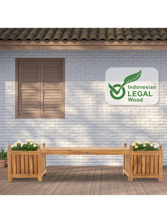 Teaková lavica Boston, teak