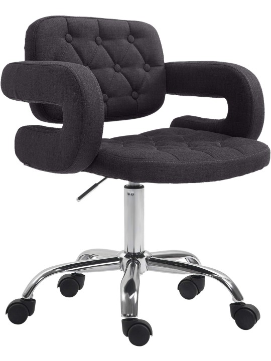 Pracovná stolička Dublin fabric, čierna