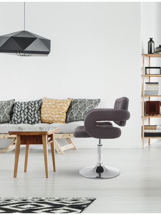 Lehátko látka Dublin, tmavosivá