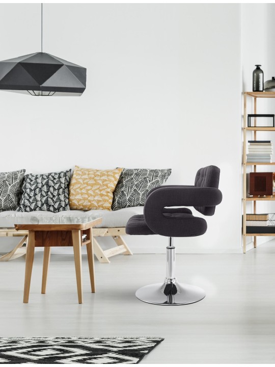 Lehátko látka Dublin, čierna