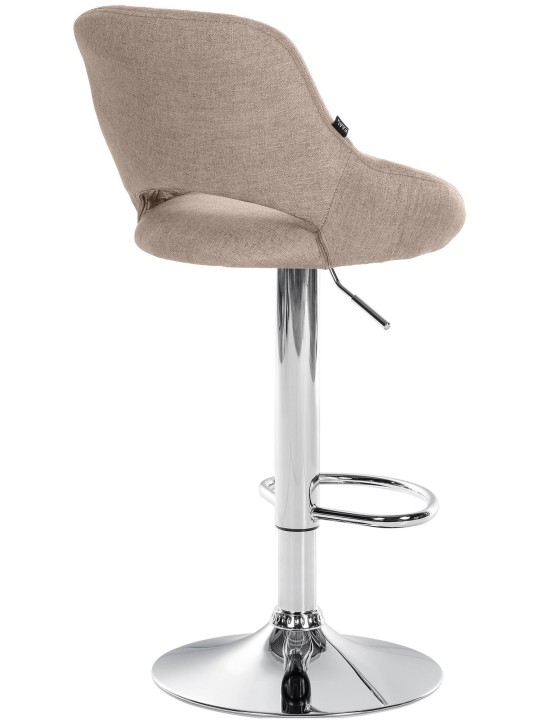 Sada 2 barových stoličiek Milet látka C, šedohnedá