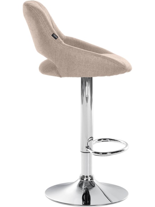 Sada 2 barových stoličiek Milet látka C, šedohnedá