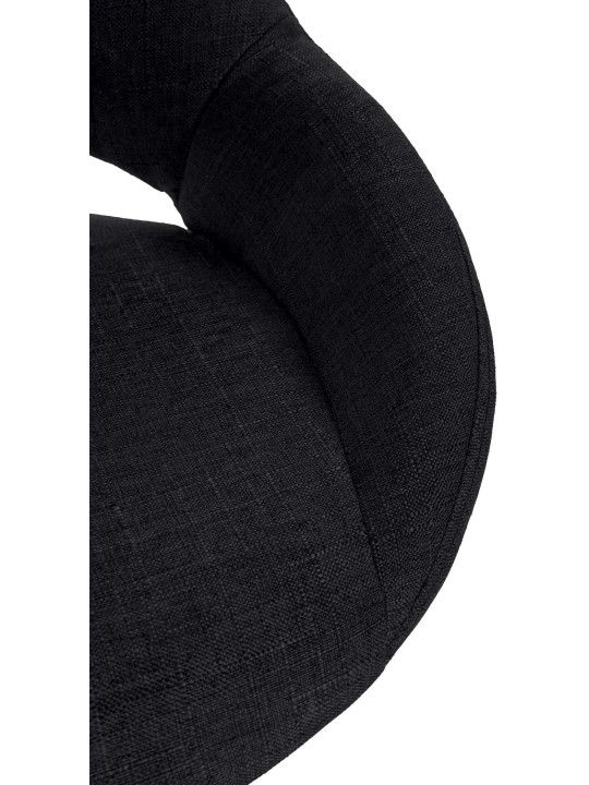 Sada 2 barových stoličiek Milet fabric B, čierna