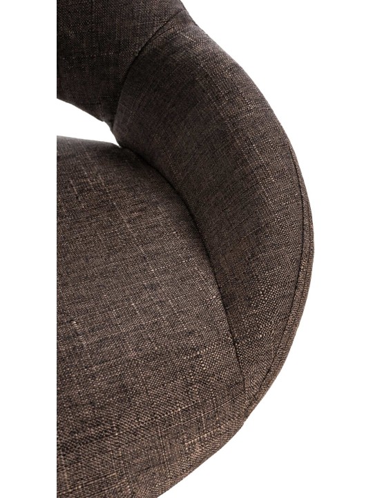 Sada 2 barových stoličiek Milet fabric B, hnedá