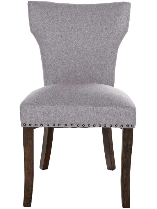 Súprava 2 jedálenských stoličiek Zadar látka antik-tmavá, sivá