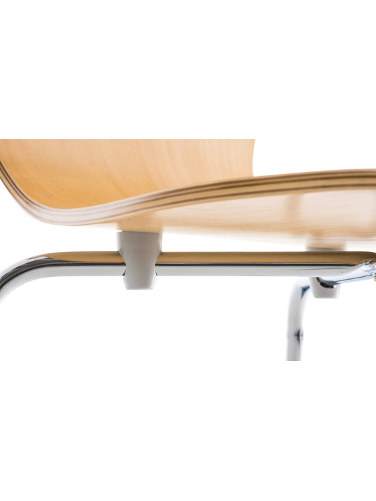 Stolička pre návštevníkov Aaron, prírodná