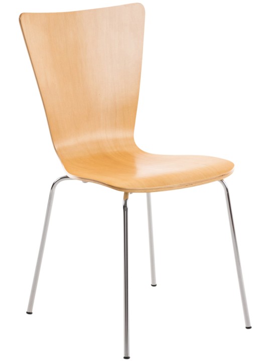 Stolička pre návštevníkov Aaron, prírodná