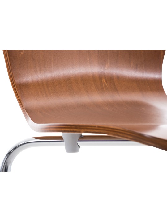 Stolička pre návštevníkov Aaron, hnedá