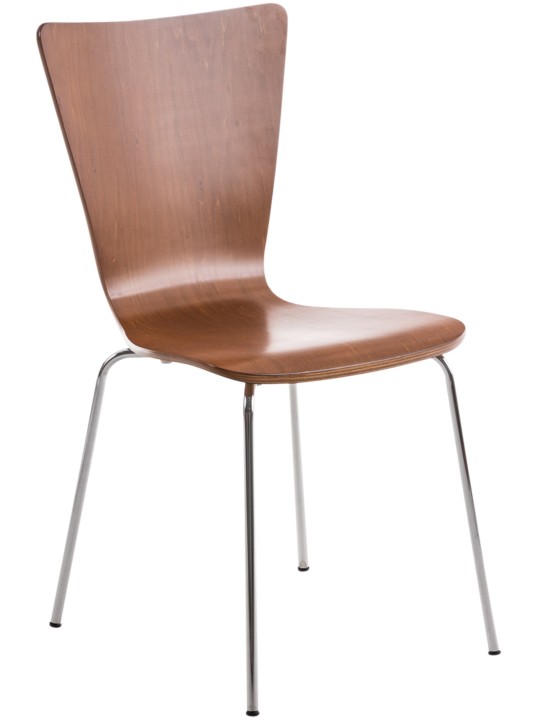 Stolička pre návštevníkov Aaron, hnedá