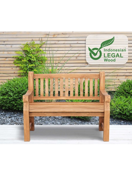 Teaková lavica Jackson V2 120 cm, teak