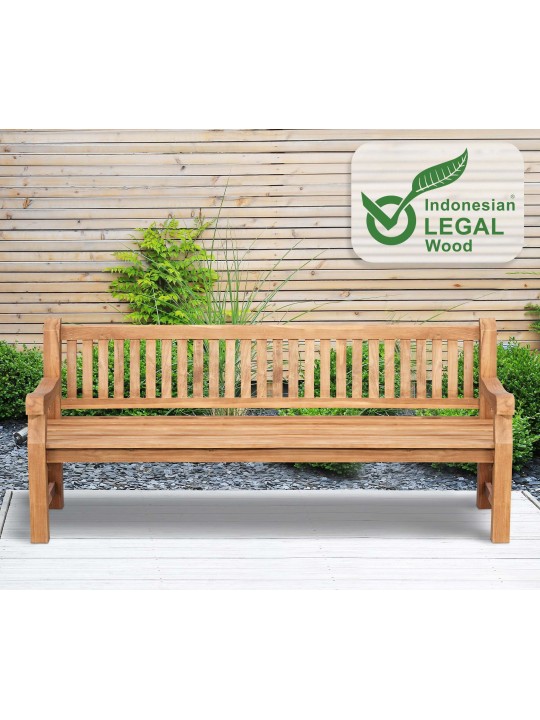 Teaková lavica Jackson V2 220 cm, teak