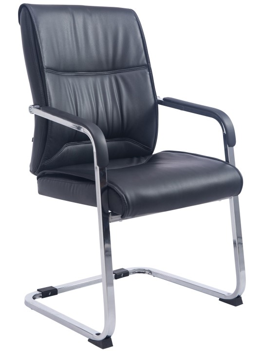 XL stolička pre návštevníkov Anubis, čierna XL stolička pre návštevníkov Anubis, čierna