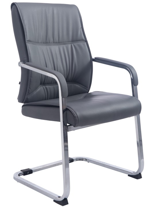 XL stolička pre návštevníkov Anubis, sivá XL stolička pre návštevníkov Anubis, sivá