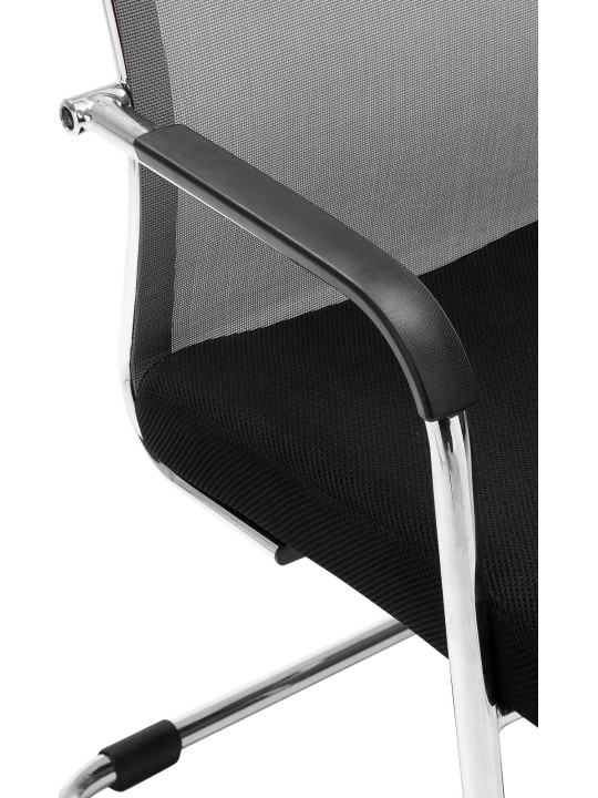 Kreslo pre návštevníkov Brenda, sivá