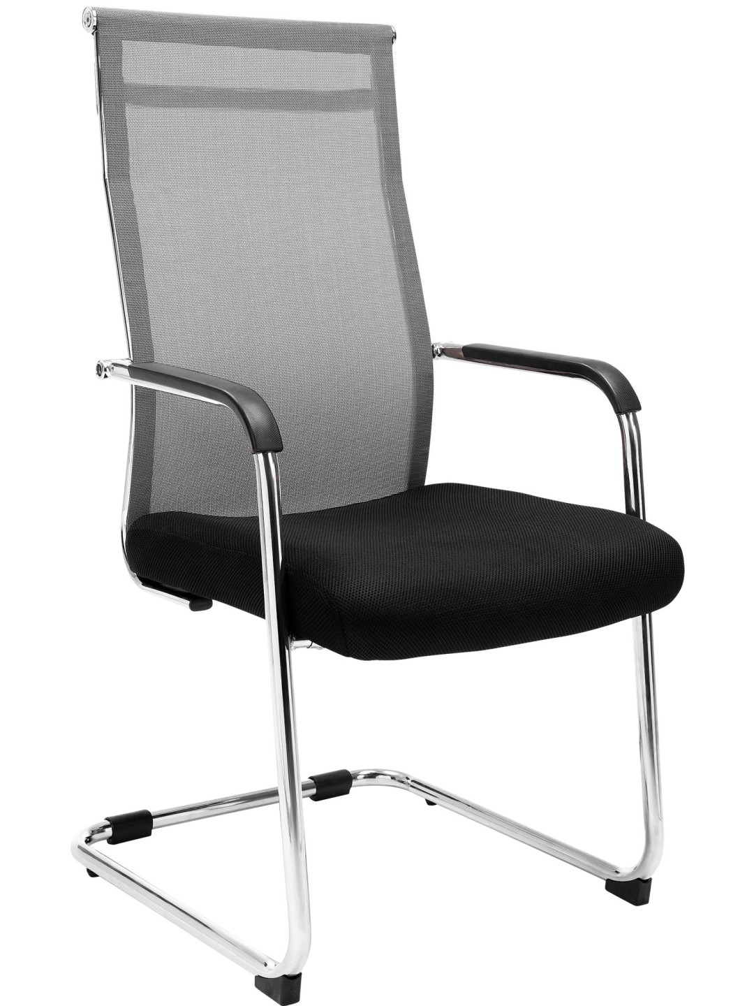 Kreslo pre návštevníkov Brenda, sivá