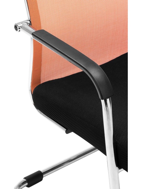 Kreslo pre návštevníkov Brenda, oranžová