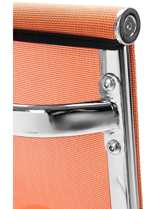 Kreslo pre návštevníkov Brenda, oranžová