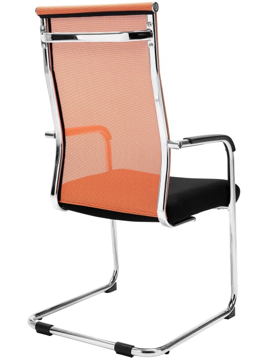 Kreslo pre návštevníkov Brenda, oranžová