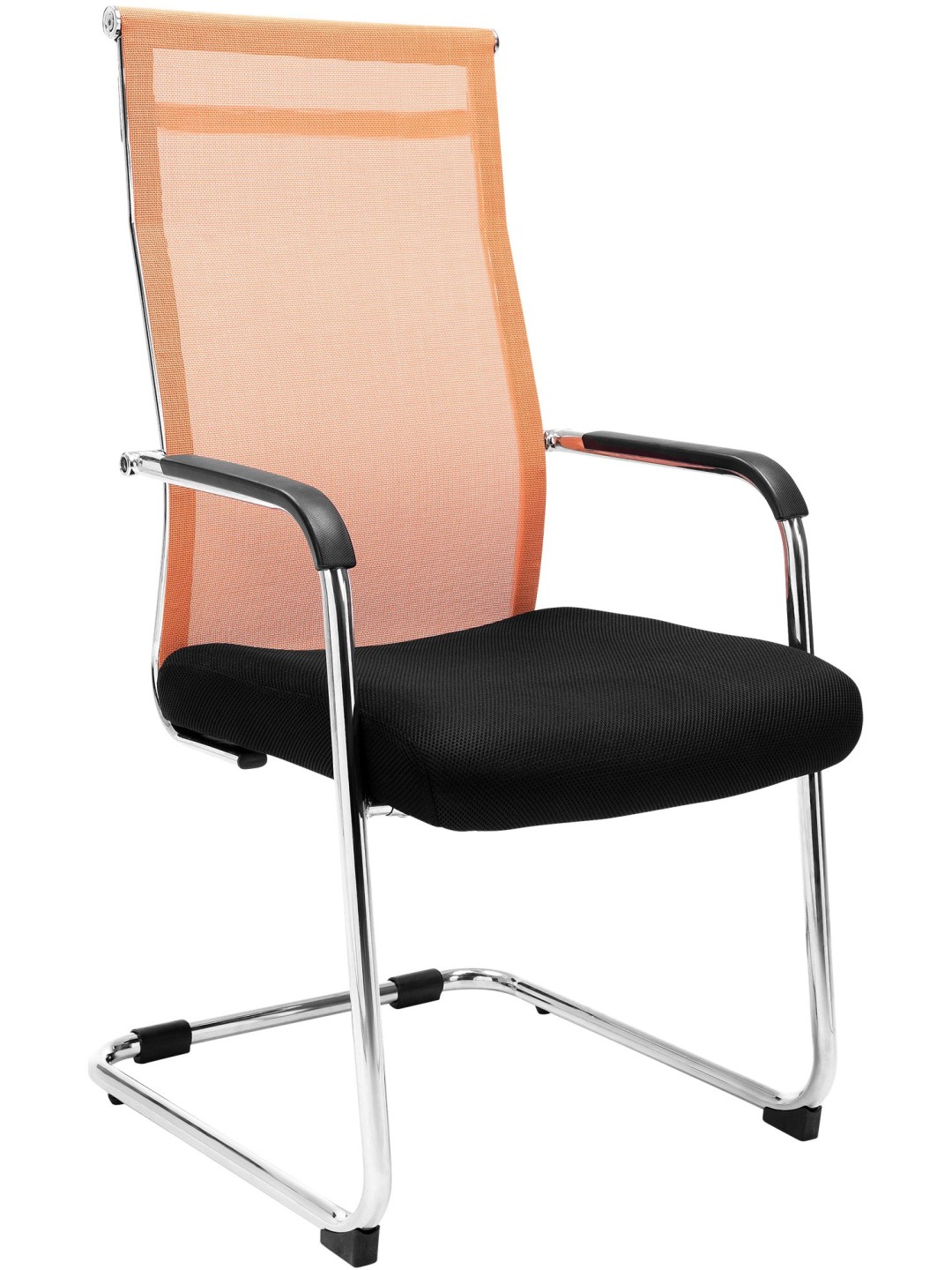 Kreslo pre návštevníkov Brenda, oranžová