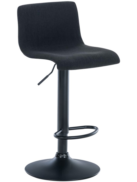 Barová stolička Hoover látka B, čierna