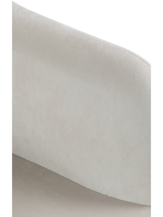 Barová stolička Natoma velvet, krémová