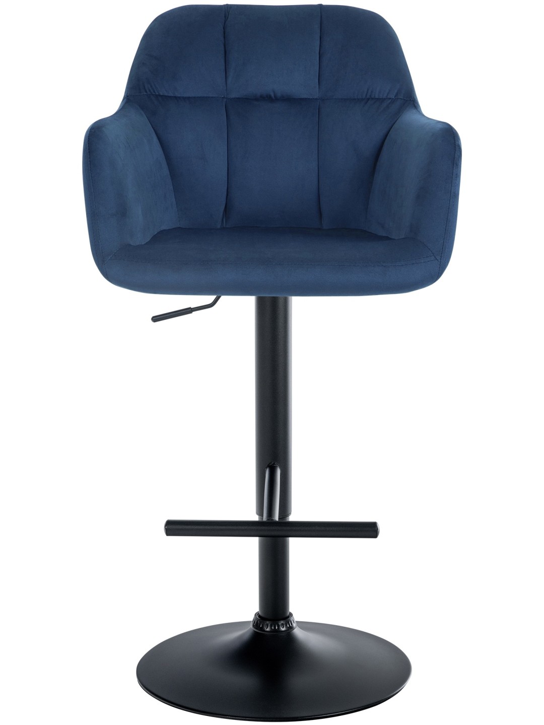 Barová stolička Natoma velvet, modrá