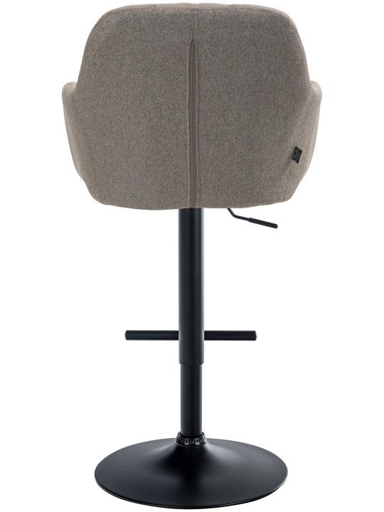 Barová stolička látka Natoma, šedohnedá