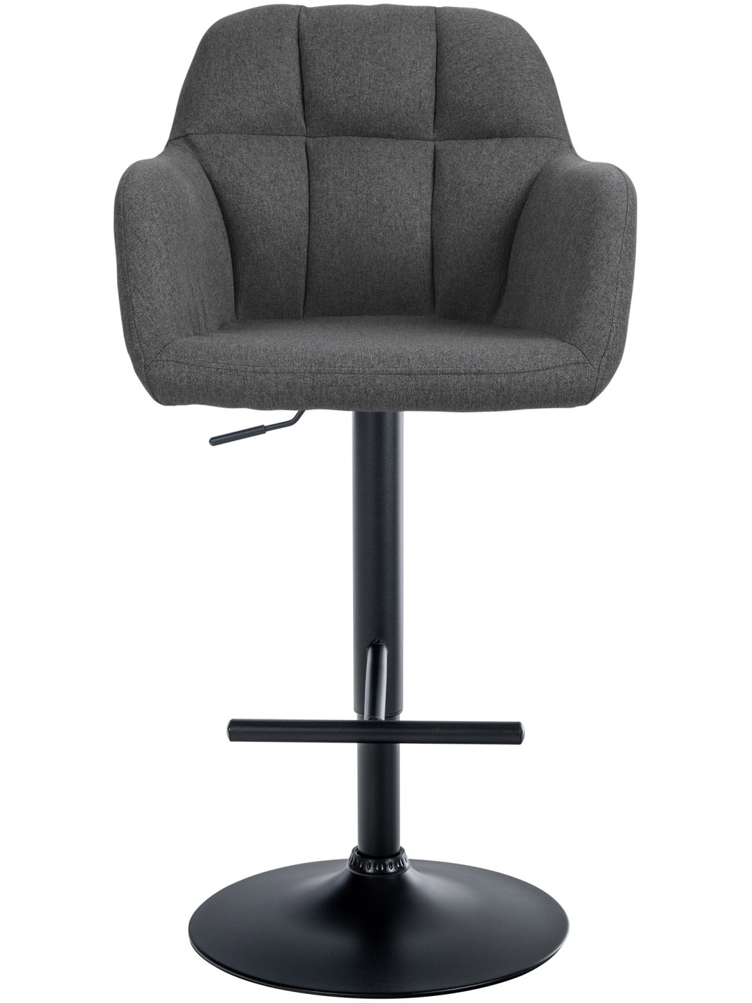 Barová stolička látka Natoma, tmavosivá