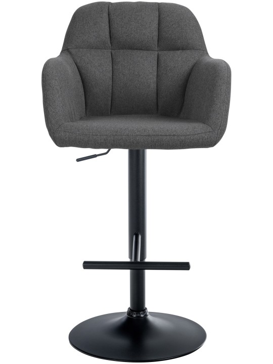 Barová stolička látka Natoma, tmavosivá