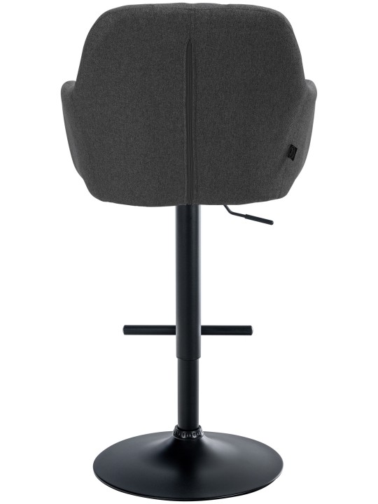Barová stolička látka Natoma, tmavosivá