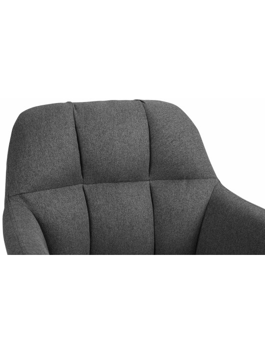 Barová stolička látka Natoma, tmavosivá