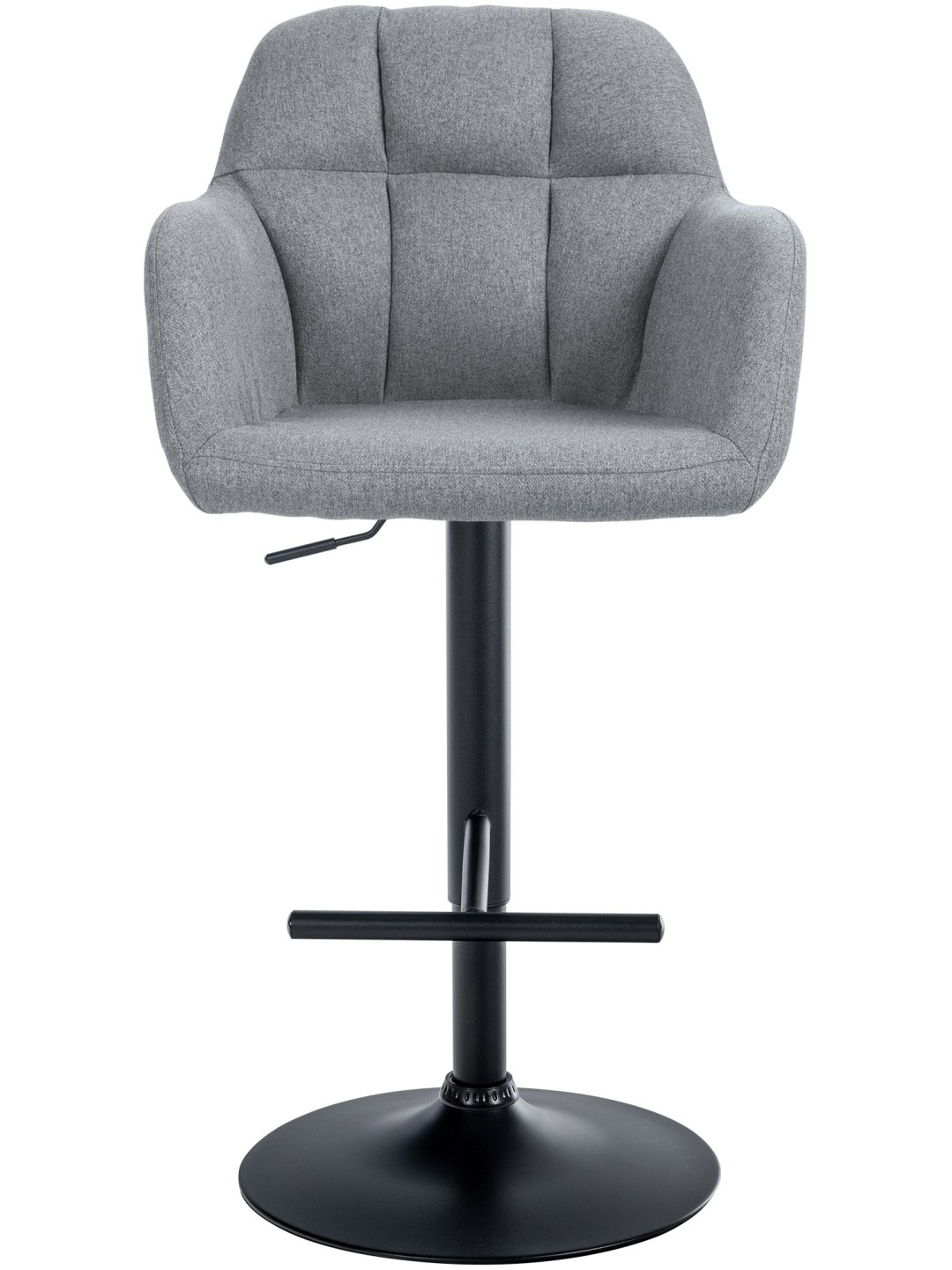 Barová stolička látka Natoma, sivá