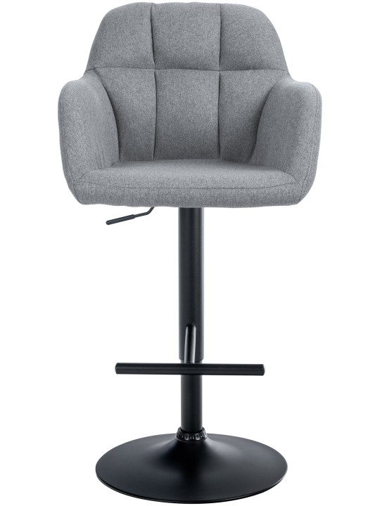 Barová stolička látka Natoma, sivá