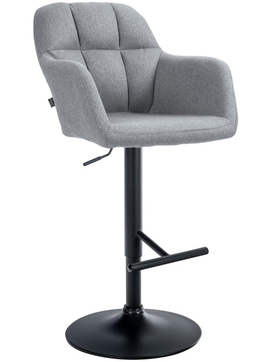 Barová stolička látka Natoma, sivá