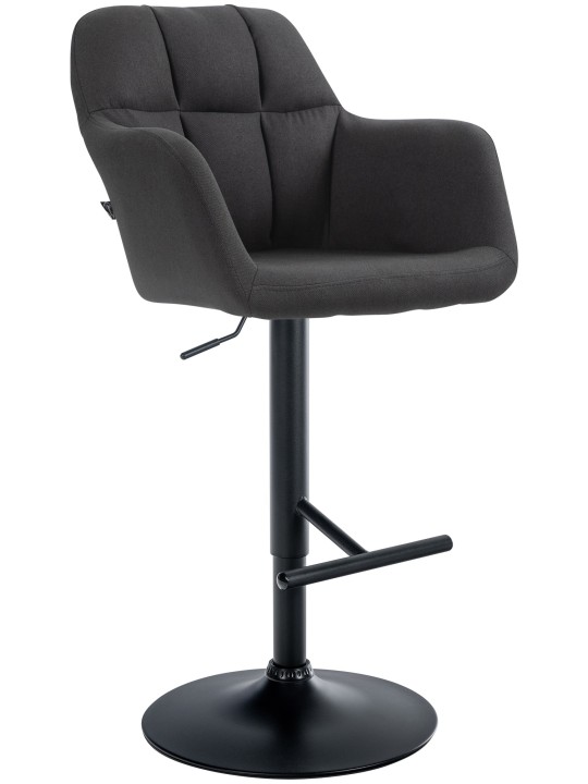 Barová stolička látka Natoma, čierna