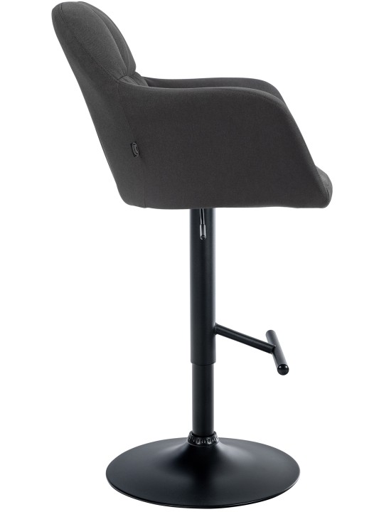 Barová stolička látka Natoma, čierna