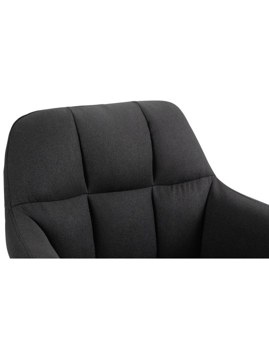 Barová stolička látka Natoma, čierna