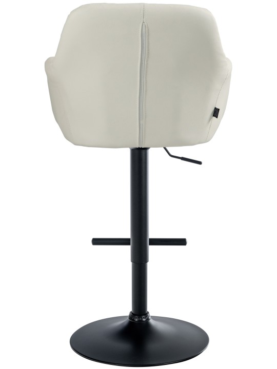 Barová stolička Natoma z umelej kože, krémová