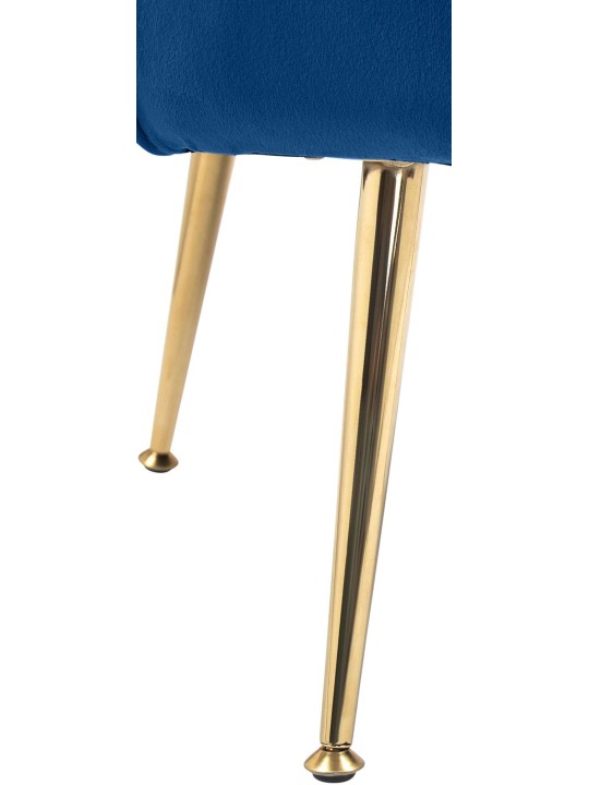 Stolička Rosita velvet, modrá
