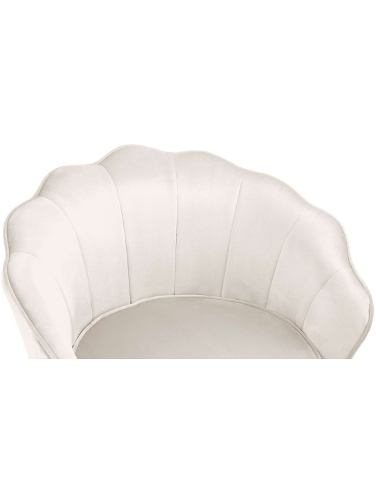 Stolička Rosita velvet, krémová
