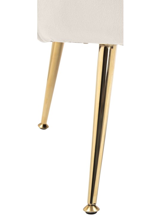 Stolička Rosita velvet, krémová