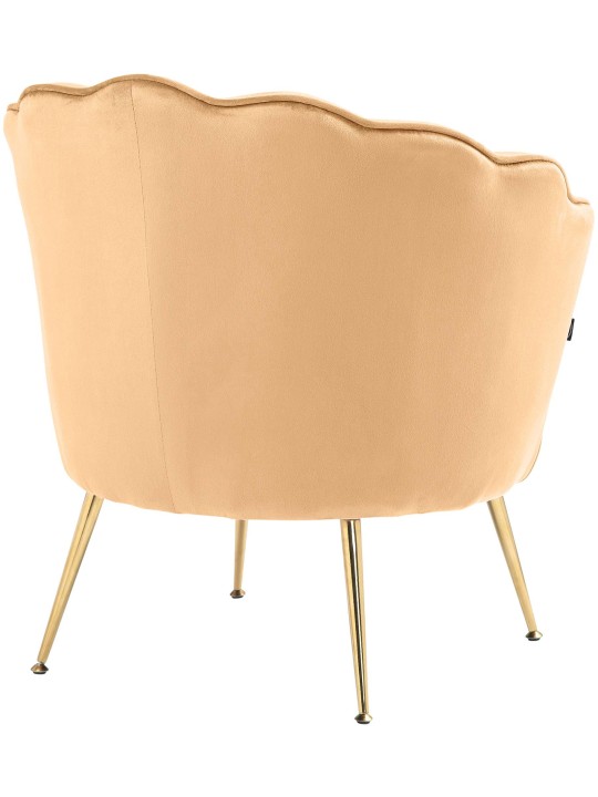 Stolička Rosita velvet, žltá