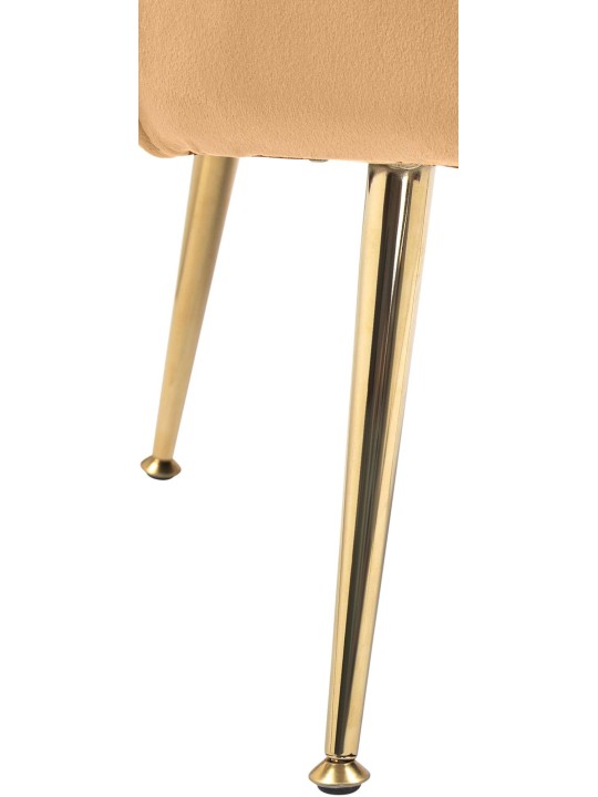 Stolička Rosita velvet, žltá