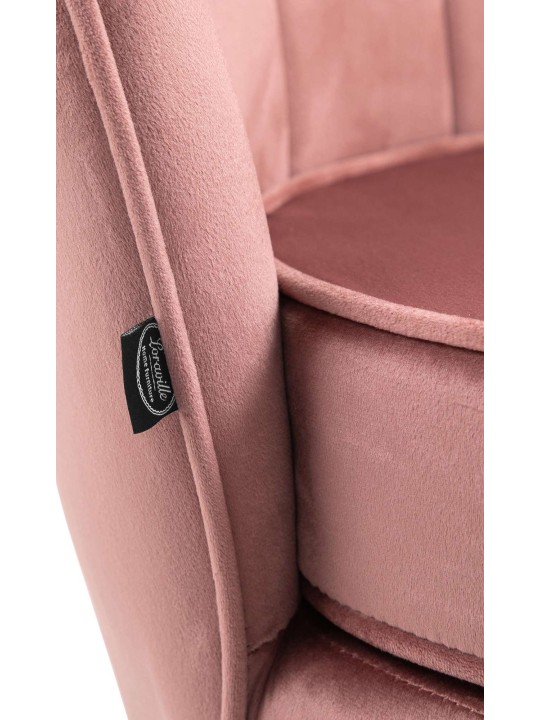 Stolička Rosita velvet, ružová