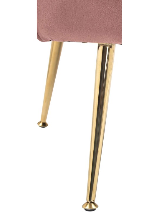 Stolička Rosita velvet, ružová