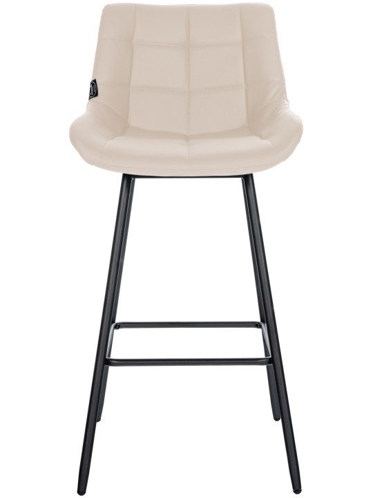 Barová stolička Weston z umelej kože, krémová