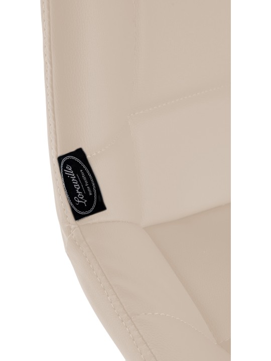 Barová stolička Weston z umelej kože, krémová