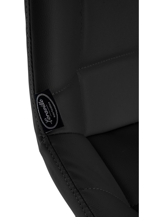 Barová stolička Weston z umelej kože, čierna