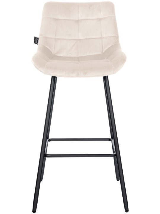 Barová stolička Weston velvet, krémová
